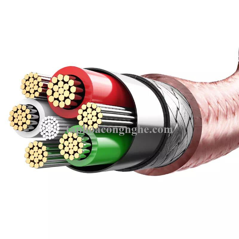 Ugreen 40697 0.5M màu Hồng Cáp Lightning sạc + truyền dữ liệu cho iPhone US199 30040697